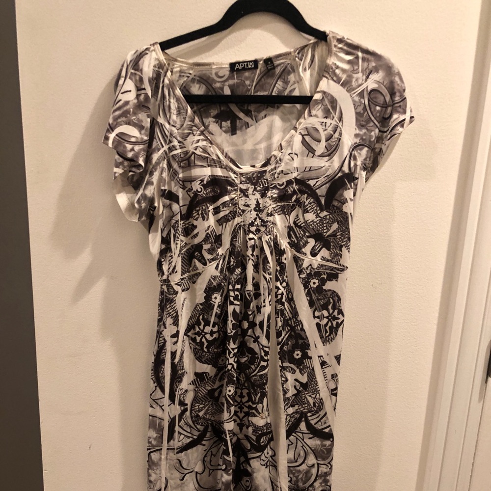 Black and white dress